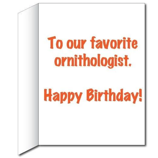 3' Giant Ornithologist Birthday Greeting Card - Image 3