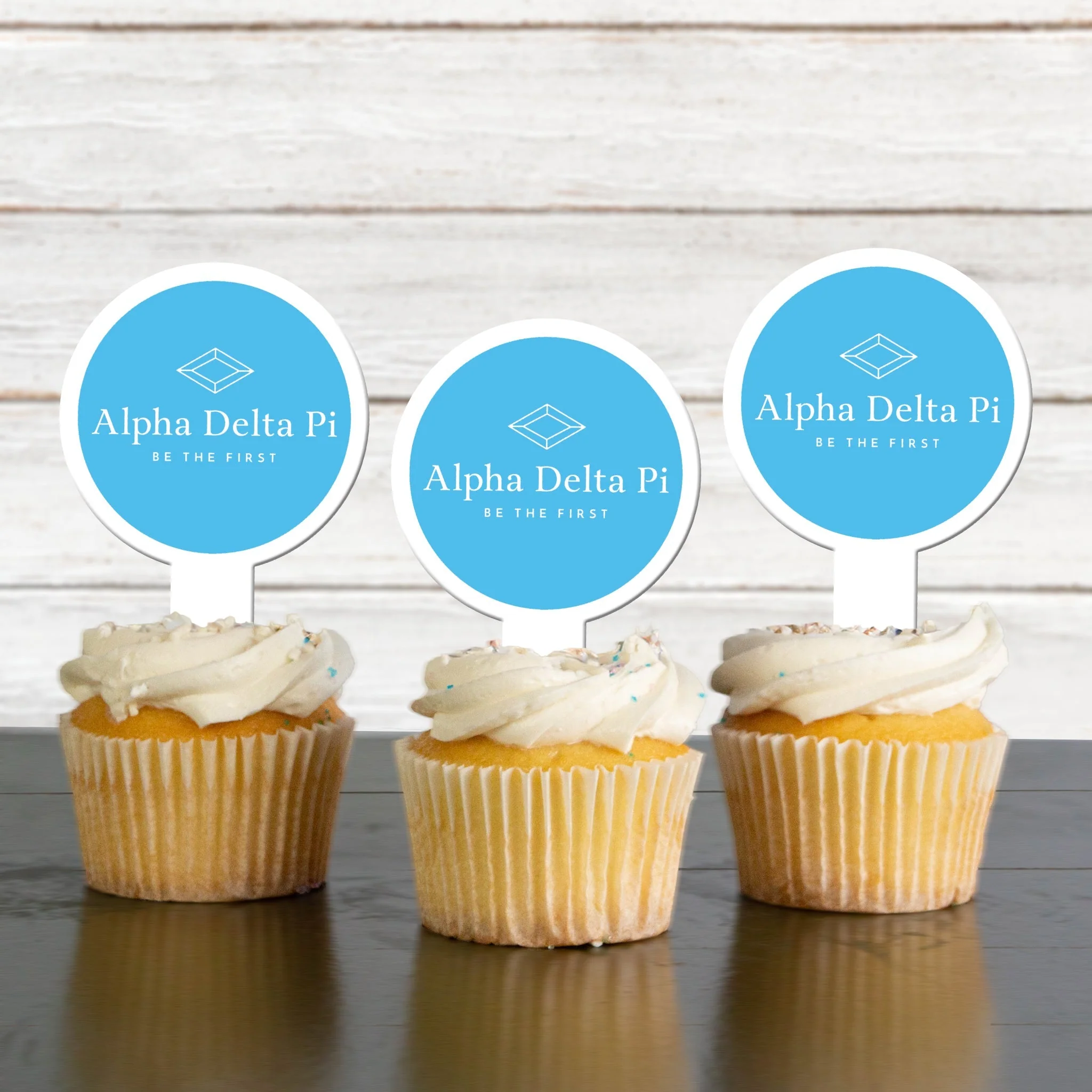 Alpha Delta Pi Cupcake Toppers - Image 3