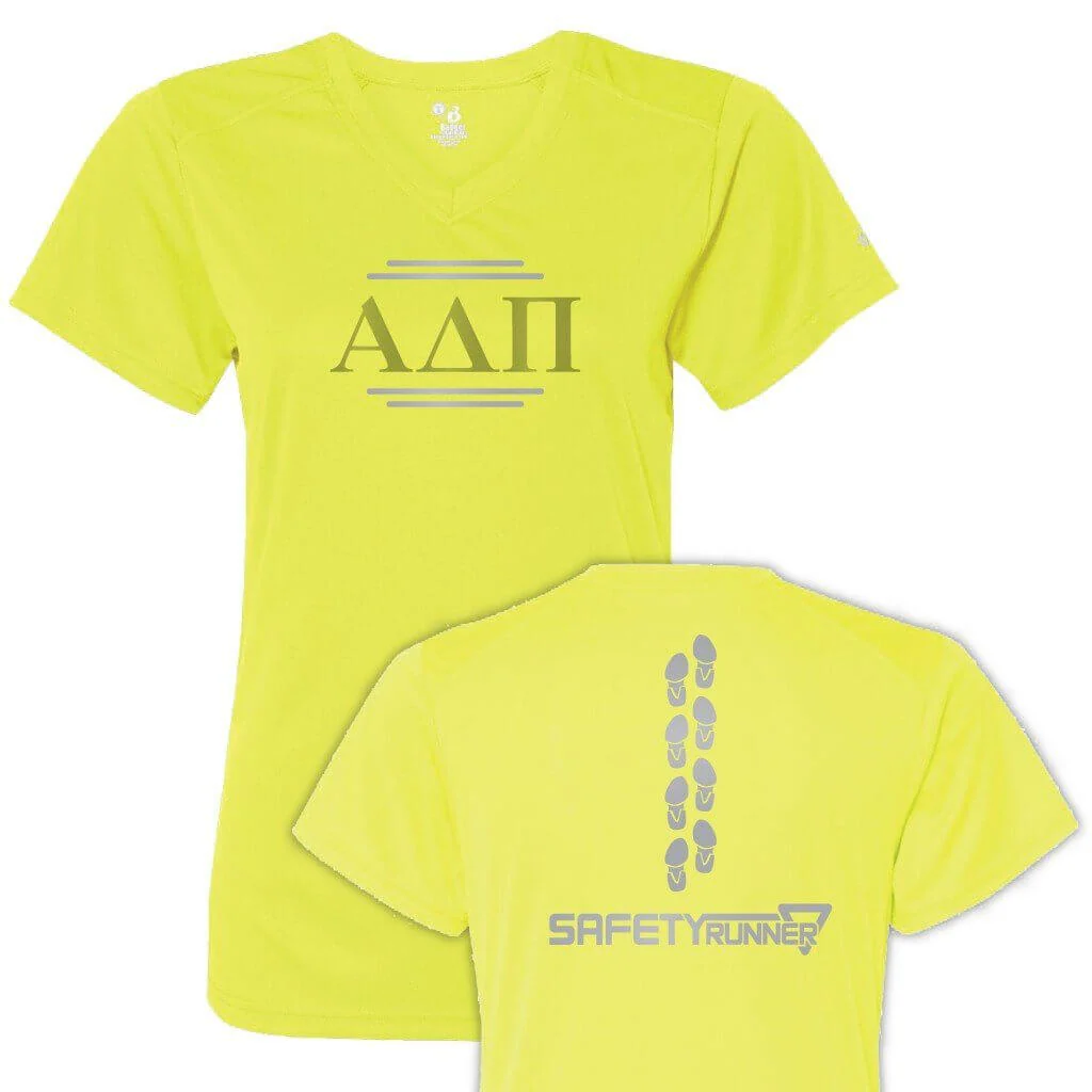Alpha Delta Pi Women's SafetyRunner Reflective V-neck Performance - Image 3