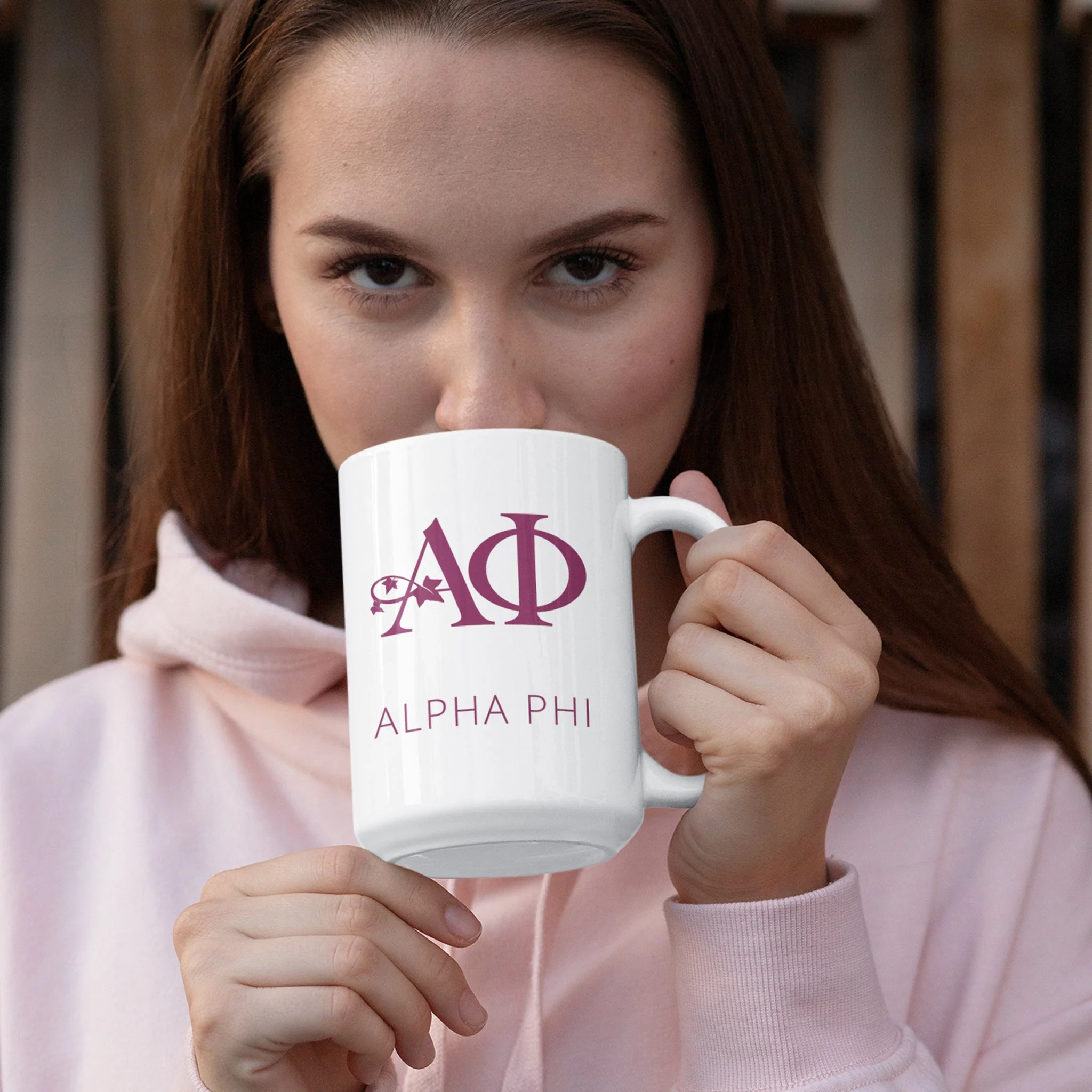 Alpha Phi Coffee Mug 15oz - Image 4