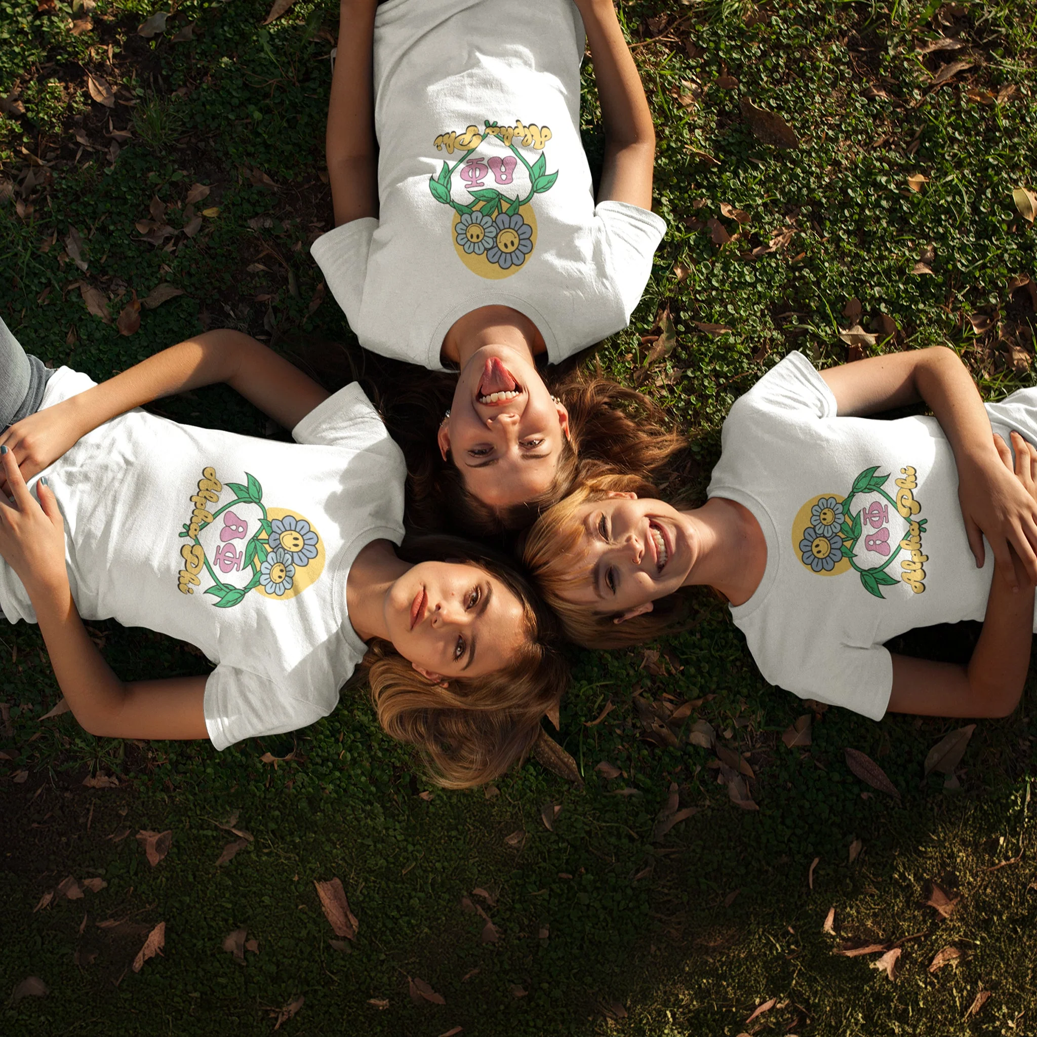 Alpha Phi Flowers T-shirt - Image 4