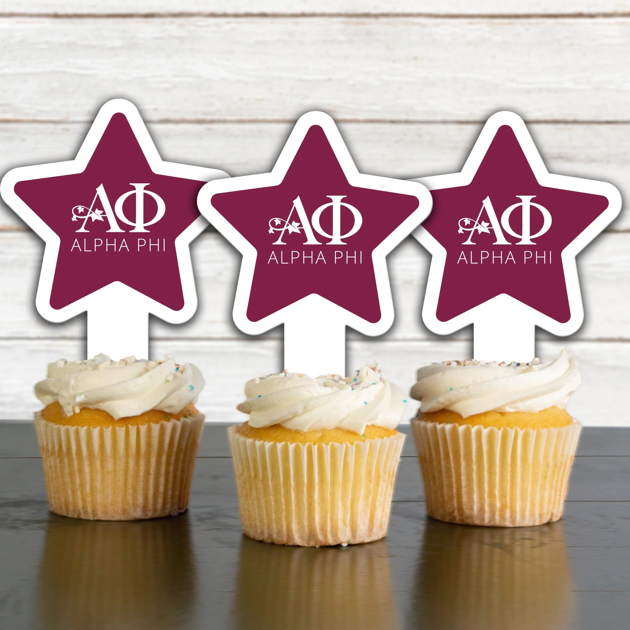 Alpha Phi Cupcake Toppers - Image 4