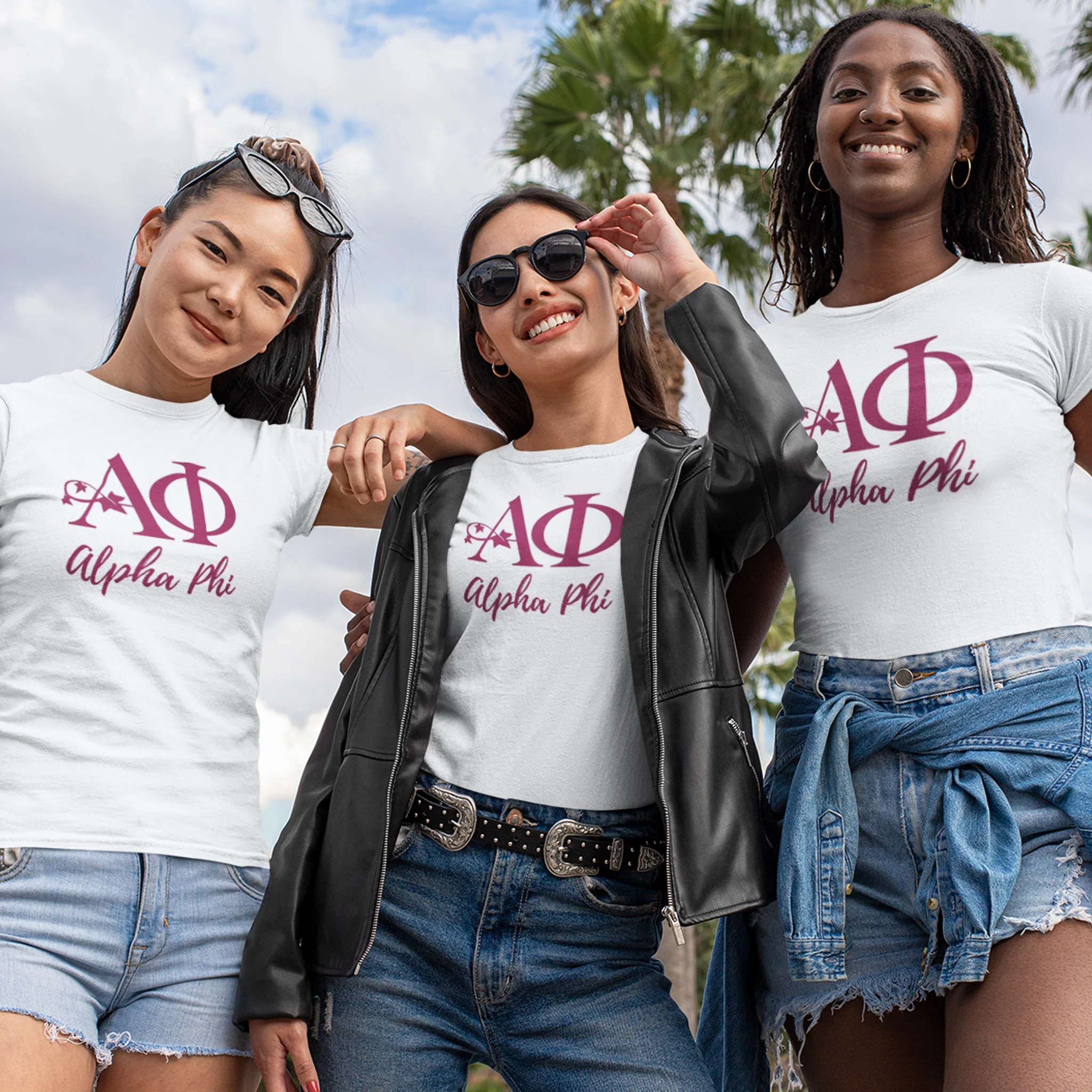 Alpha Phi Greek Letters T-shirt - Image 3