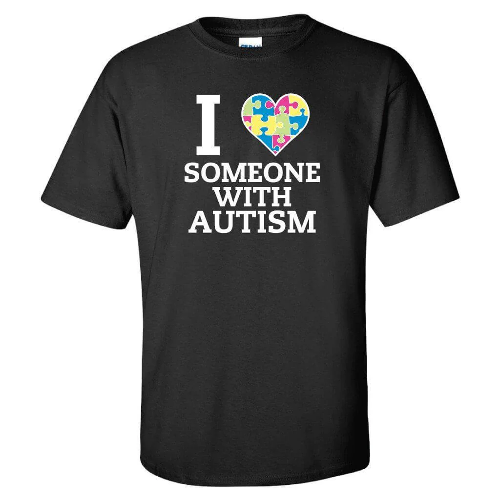Autism Awareness Shirt 'I Love Someone with Autism' - Image 3