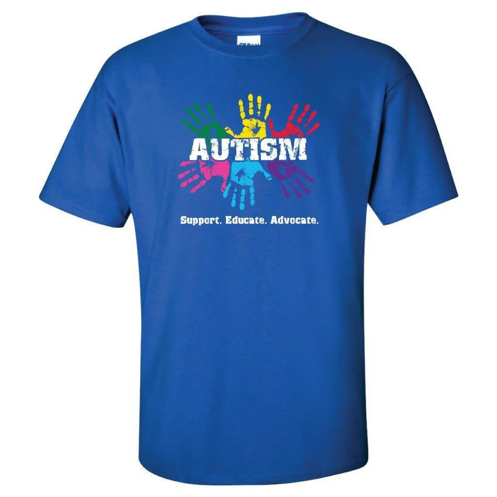 Autism Awareness Shirt 'Support, Educate, Advocate' - Image 4