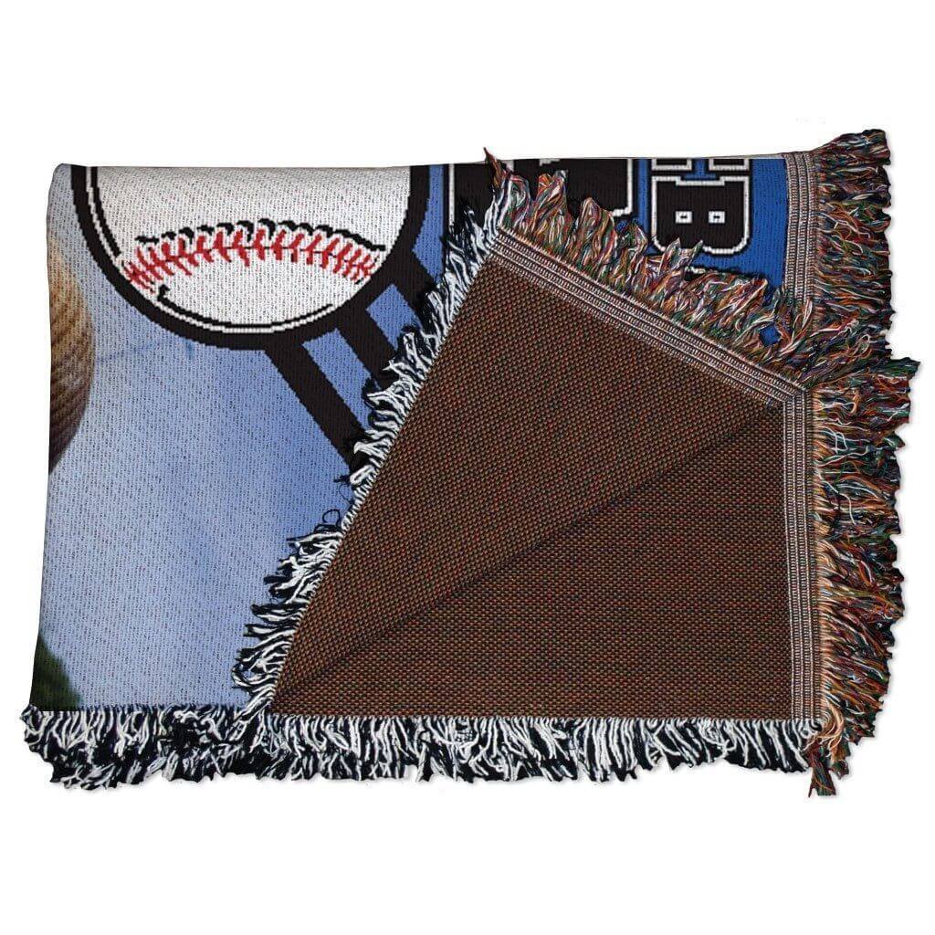Baseball Dad Woven Blanket - Image 3