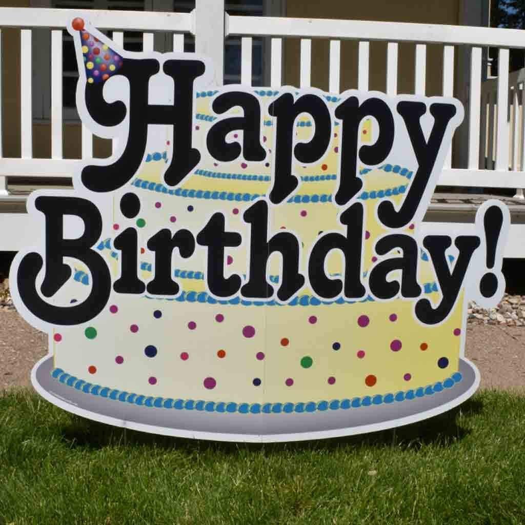 Happy Birthday Yard Greetings with Birthday Cakes 13 pc set - Image 3