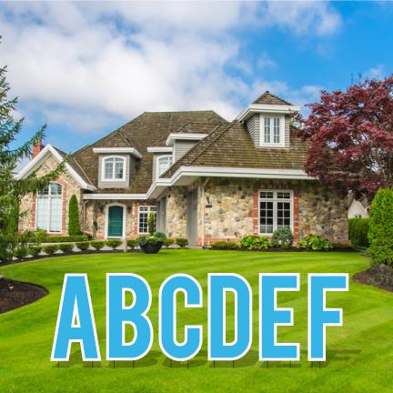 22.75" Bebas Solid Color Alphabet Set Yard Letter Set - 26 pcs - Image 13