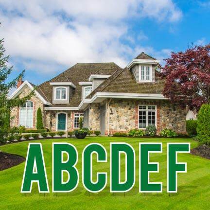 22.75" Bebas Solid Color Alphabet Set Yard Letter Set - 26 pcs - Image 5