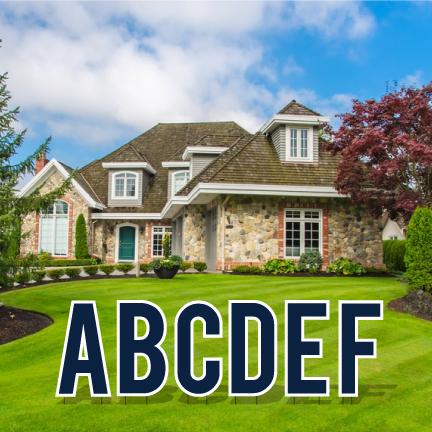 22.75" Bebas Solid Color Alphabet Set Yard Letter Set - 26 pcs - Image 7