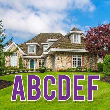 22.75" Bebas Solid Color Alphabet Set Yard Letter Set - 26 pcs - Image 8