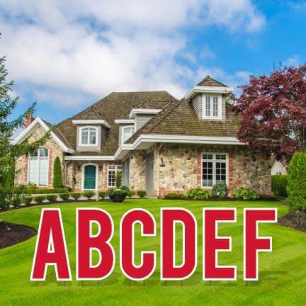 22.75" Bebas Solid Color Alphabet Set Yard Letter Set - 26 pcs - Image 9