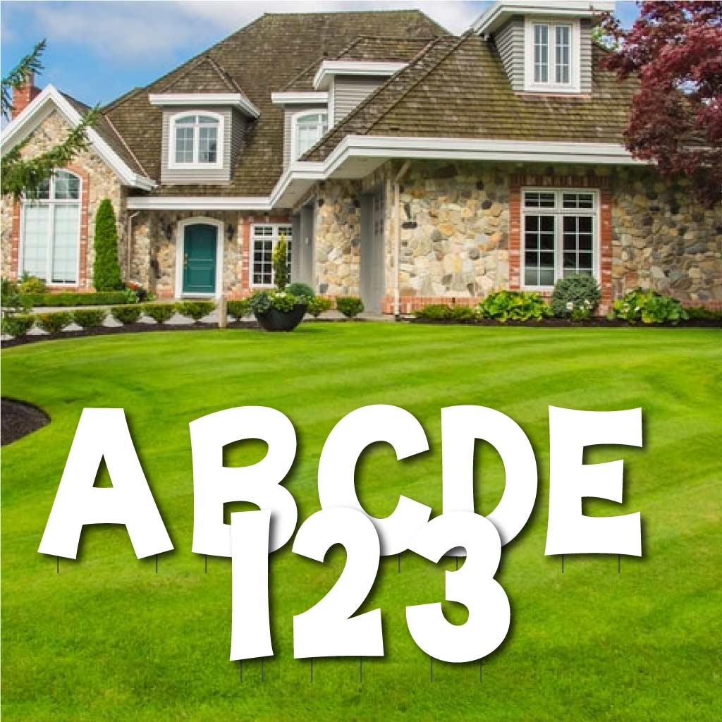 Solid Color 18" KG The Last Time Alphabet & Number Yard Letters Set - 36 pcs - Image 16
