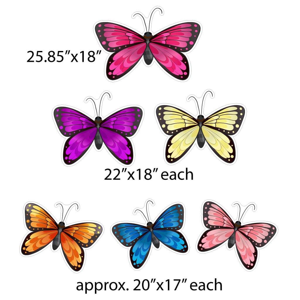 Butterfly Accessory Yard Card Flair 12 pc set - Image 4