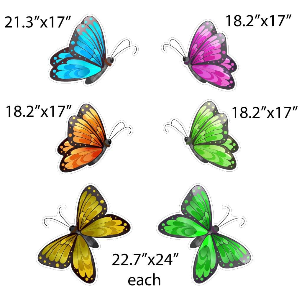 Butterfly Accessory Yard Card Flair 12 pc set - Image 5