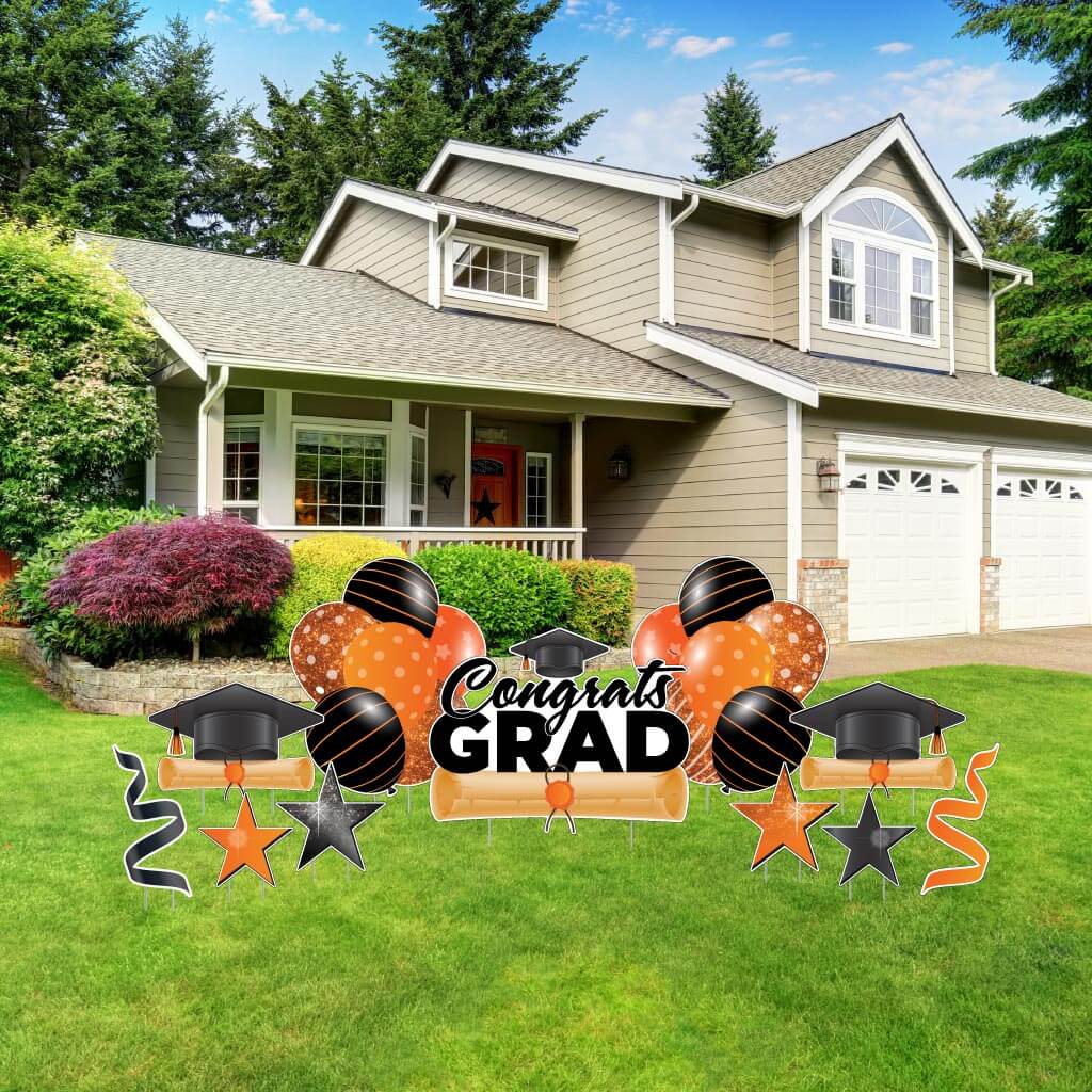 Congrats Grad Graduation Flash Yard Cards 11 pc set - Image 11