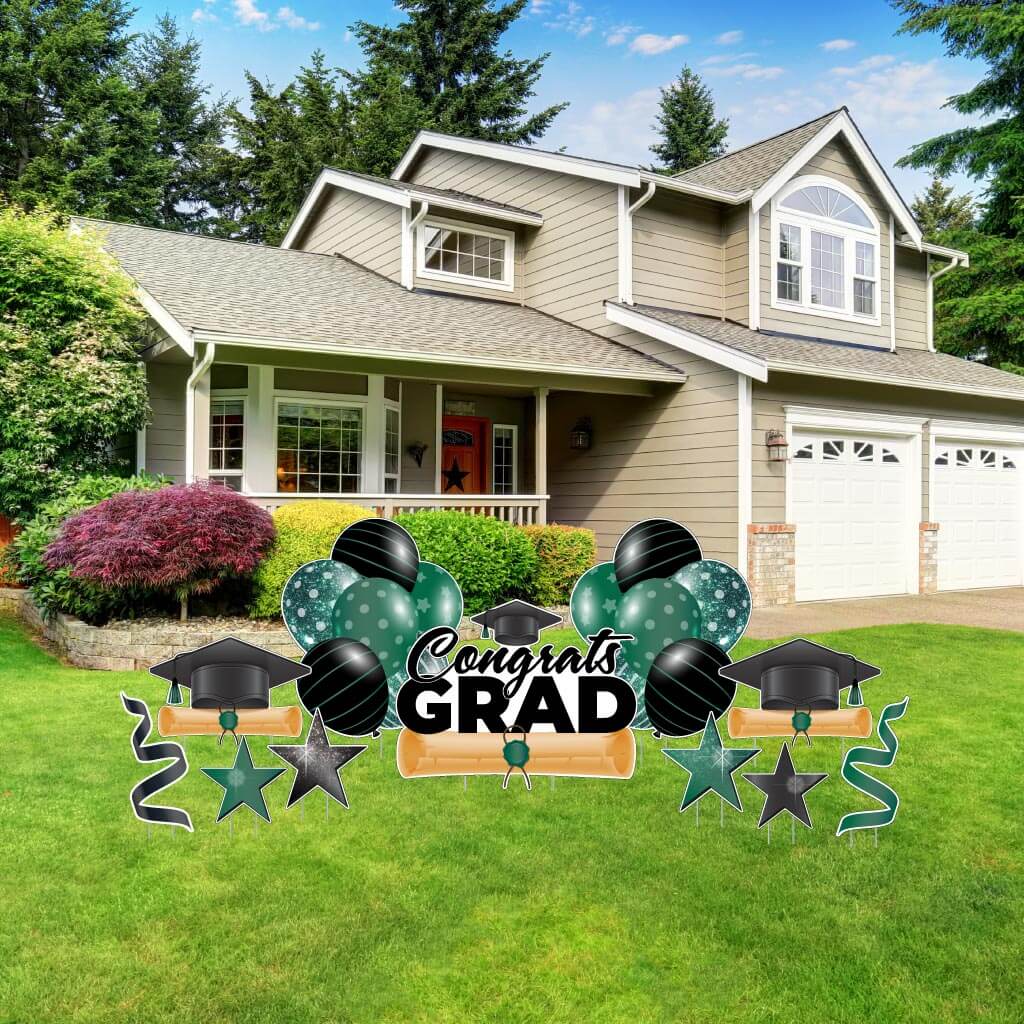Congrats Grad Graduation Flash Yard Cards 11 pc set - Image 12