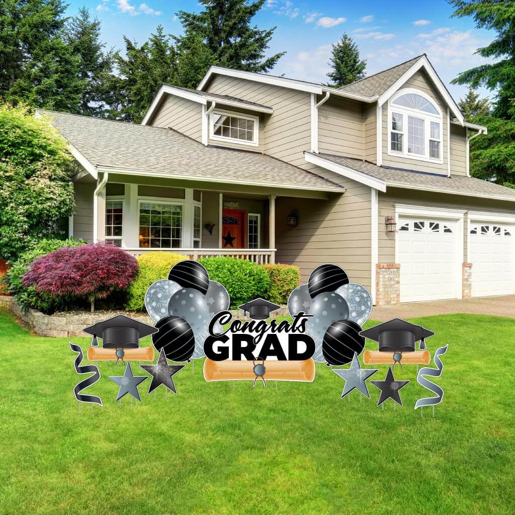 Congrats Grad Graduation Flash Yard Cards 11 pc set - Image 8