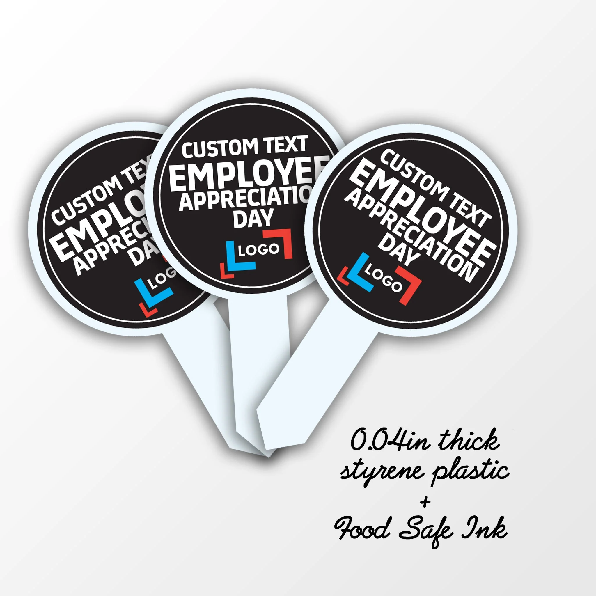 Custom Employee Appreciation Cupcake Toppers - Image 3