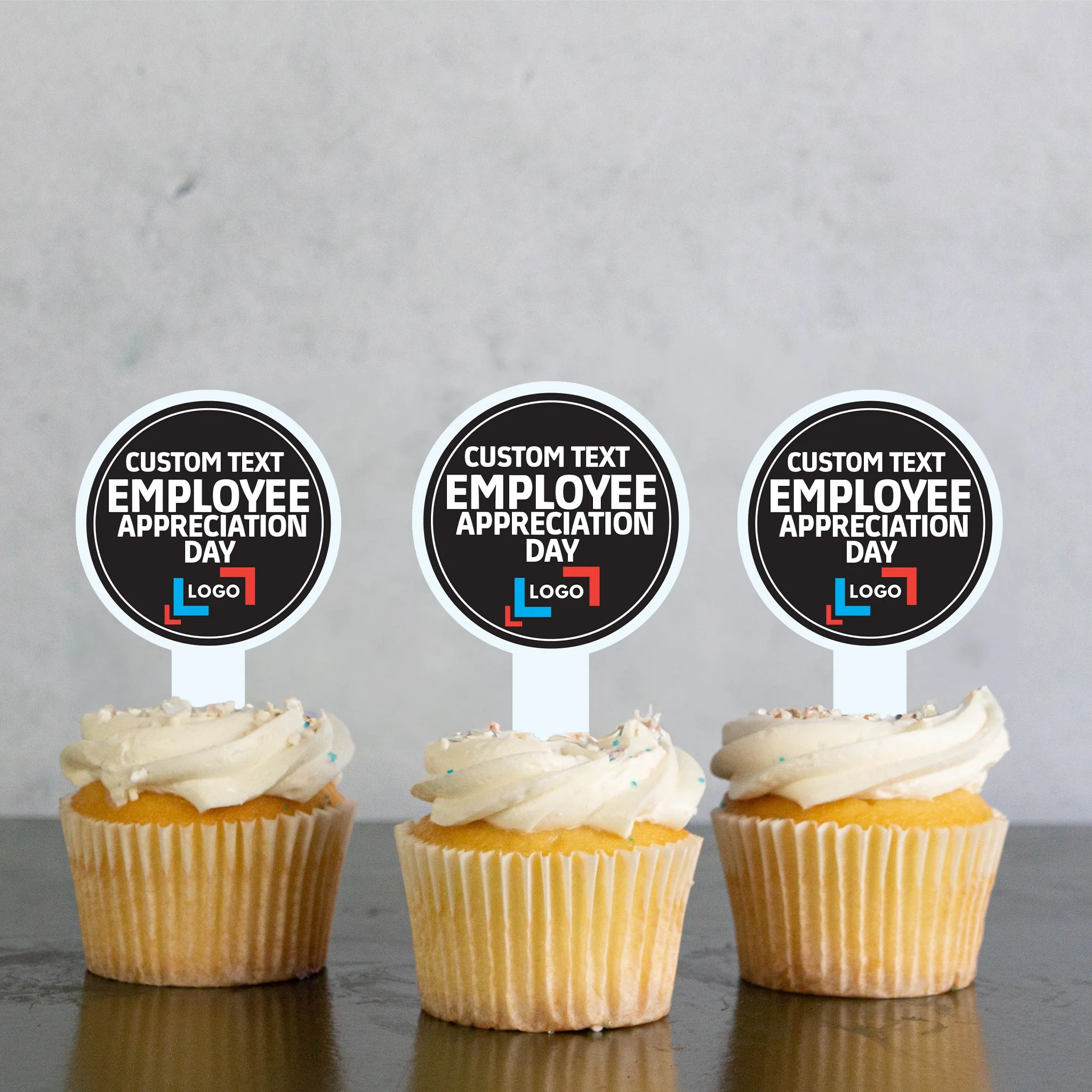 Custom Employee Appreciation Cupcake Toppers - Image 5