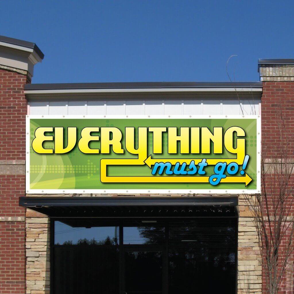 Everything Must Go Vinyl Banner - Image 3