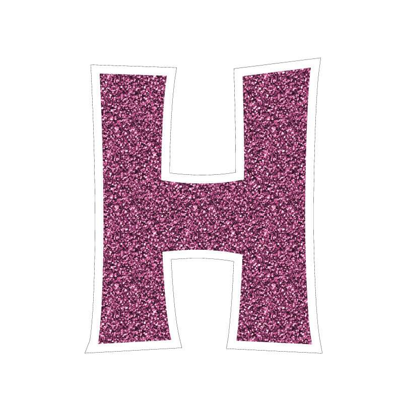 Mermaid Faux Glitter 18" KG The Last Time Alphabet & Number Yard Decoration Set - 36 pc set - Image 3