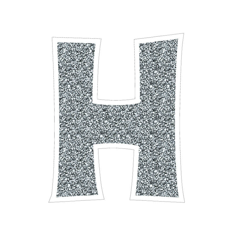 Faux Glitter 18" KG The Last Time Alphabet & Number Yard Decoration Set - 36 pc set - Image 3