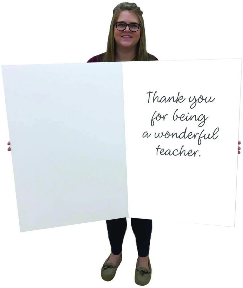 2'x3' Giant Teacher Appreciation Thank You Greeting Card - Image 3