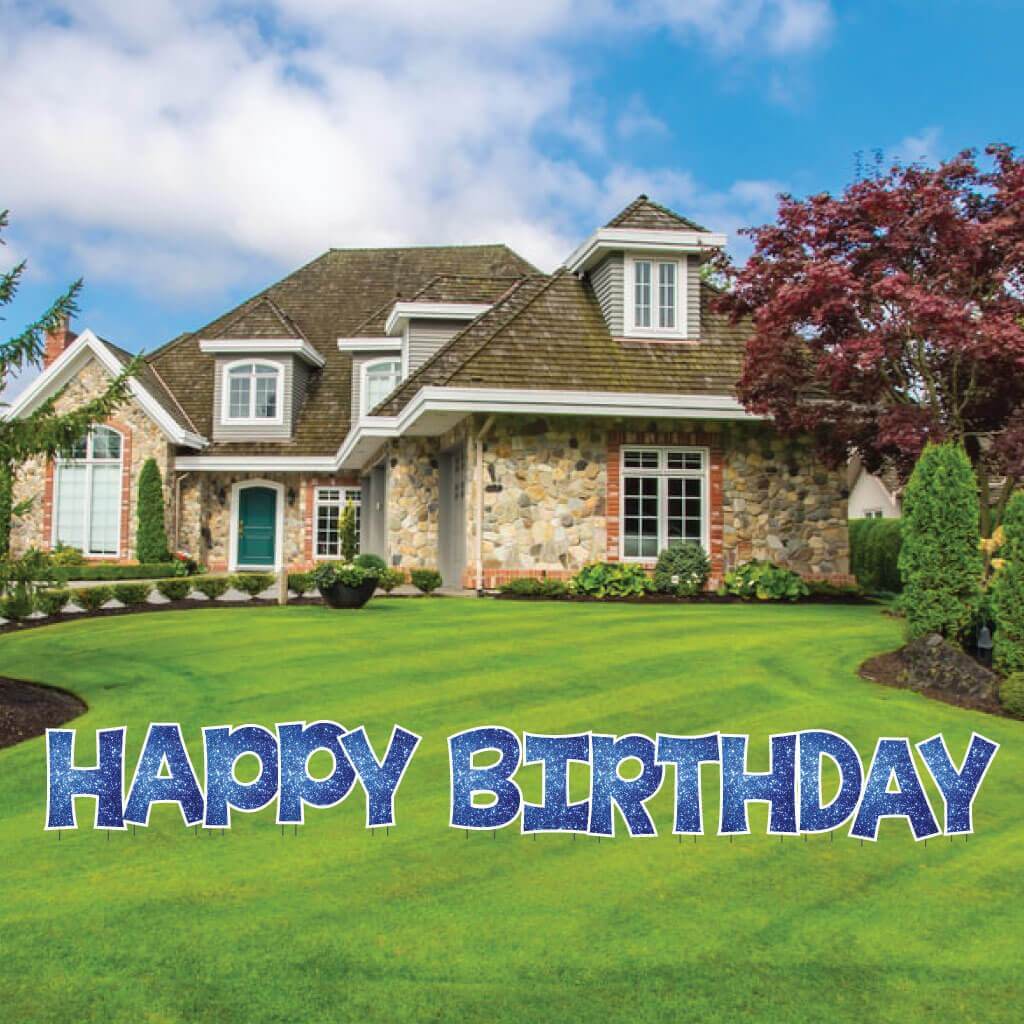 18" KG The Last Time Happy Birthday Sparkle Yard Greeting -13 pc set - Image 10
