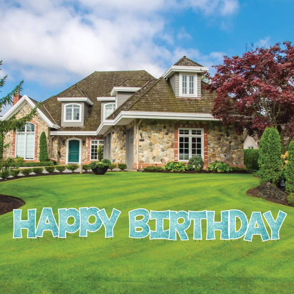 18" KG The Last Time Happy Birthday Sparkle Yard Greeting -13 pc set - Image 12