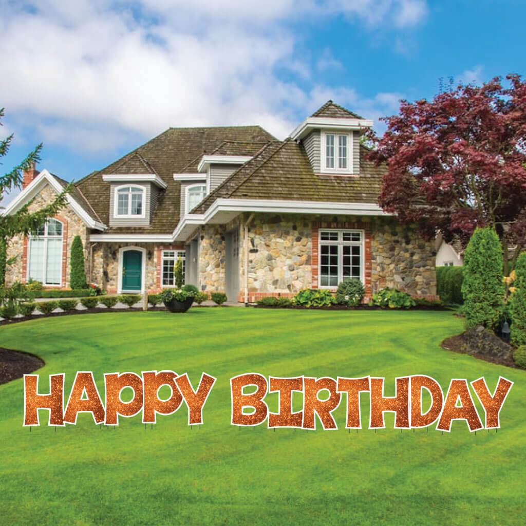 18" KG The Last Time Happy Birthday Sparkle Yard Greeting -13 pc set - Image 13