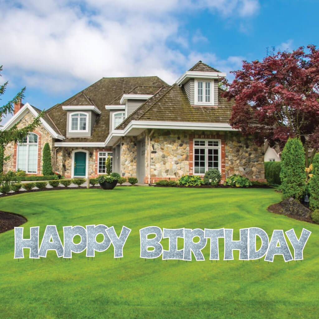 18" KG The Last Time Happy Birthday Sparkle Yard Greeting -13 pc set - Image 18
