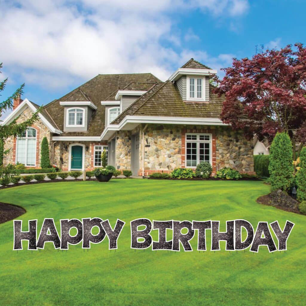 18" KG The Last Time Happy Birthday Sparkle Yard Greeting -13 pc set - Image 19