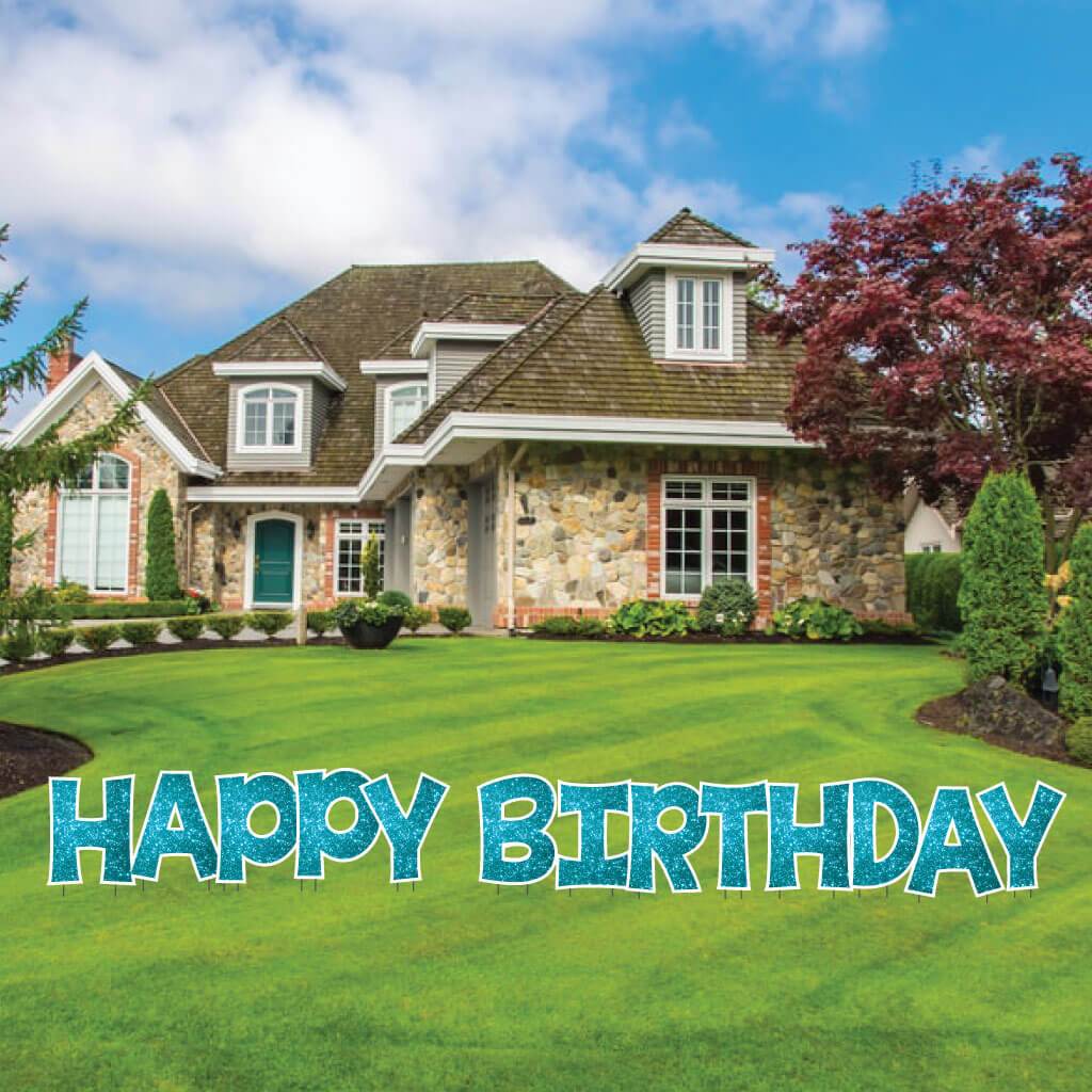 18" KG The Last Time Happy Birthday Sparkle Yard Greeting -13 pc set - Image 20