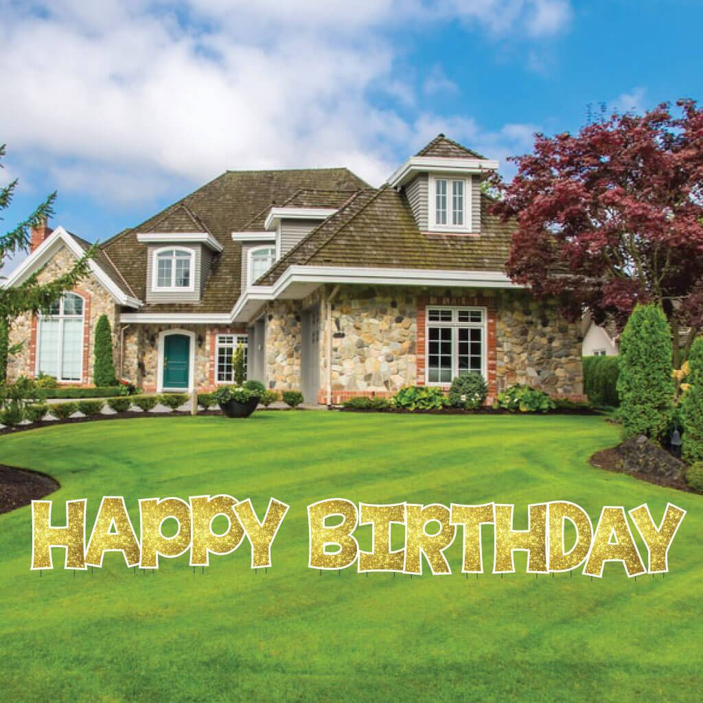 18" KG The Last Time Happy Birthday Sparkle Yard Greeting -13 pc set - Image 21