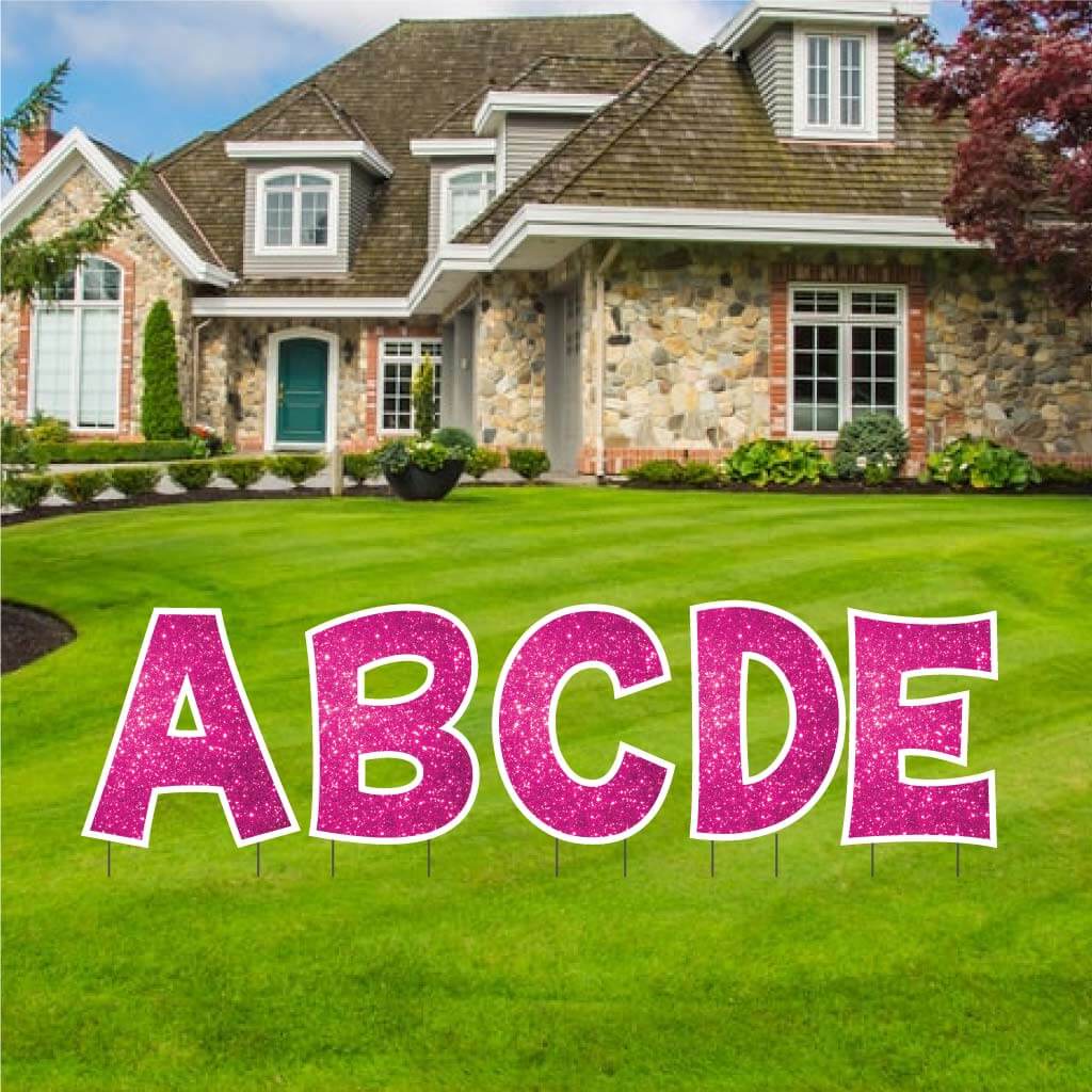18" 'KG The Last Time' Sparkle Alphabet Yard Decoration Set | 26 pc set - Image 10