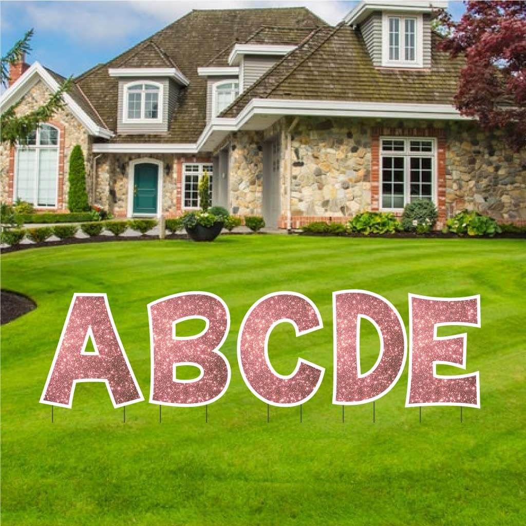 18" 'KG The Last Time' Sparkle Alphabet Yard Decoration Set | 26 pc set - Image 12