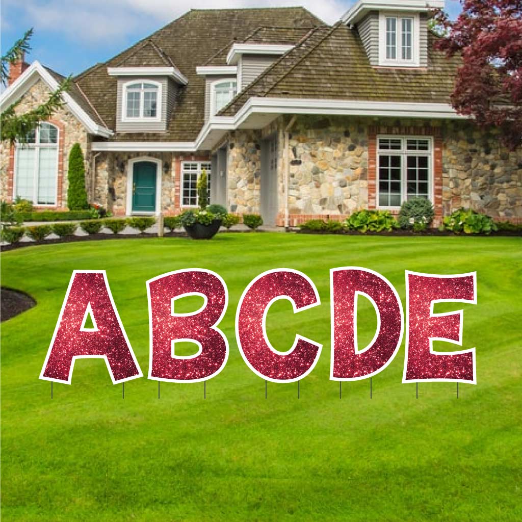 18" 'KG The Last Time' Sparkle Alphabet Yard Decoration Set | 26 pc set - Image 14