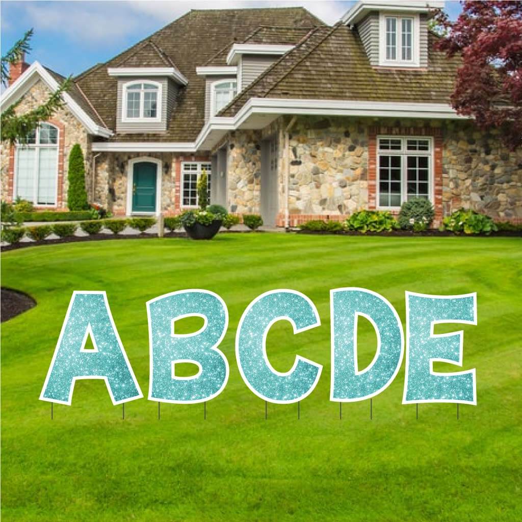18" 'KG The Last Time' Sparkle Alphabet Yard Decoration Set | 26 pc set - Image 16
