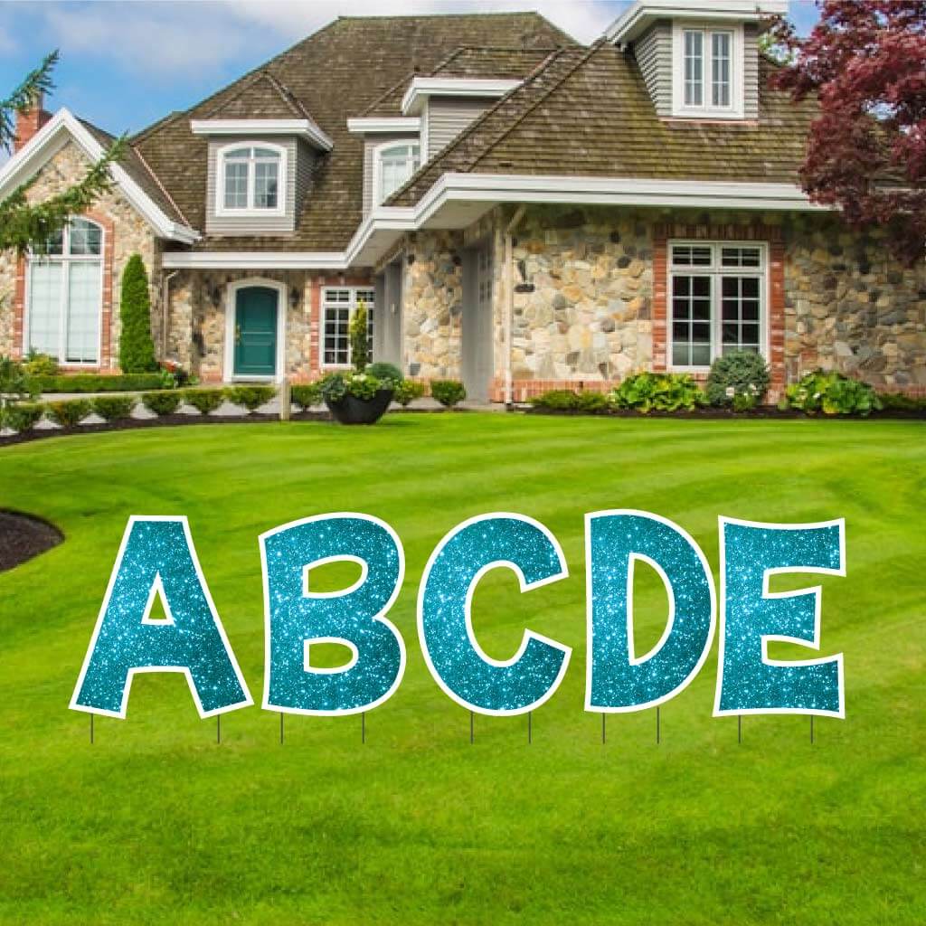 18" 'KG The Last Time' Sparkle Alphabet Yard Decoration Set | 26 pc set - Image 17