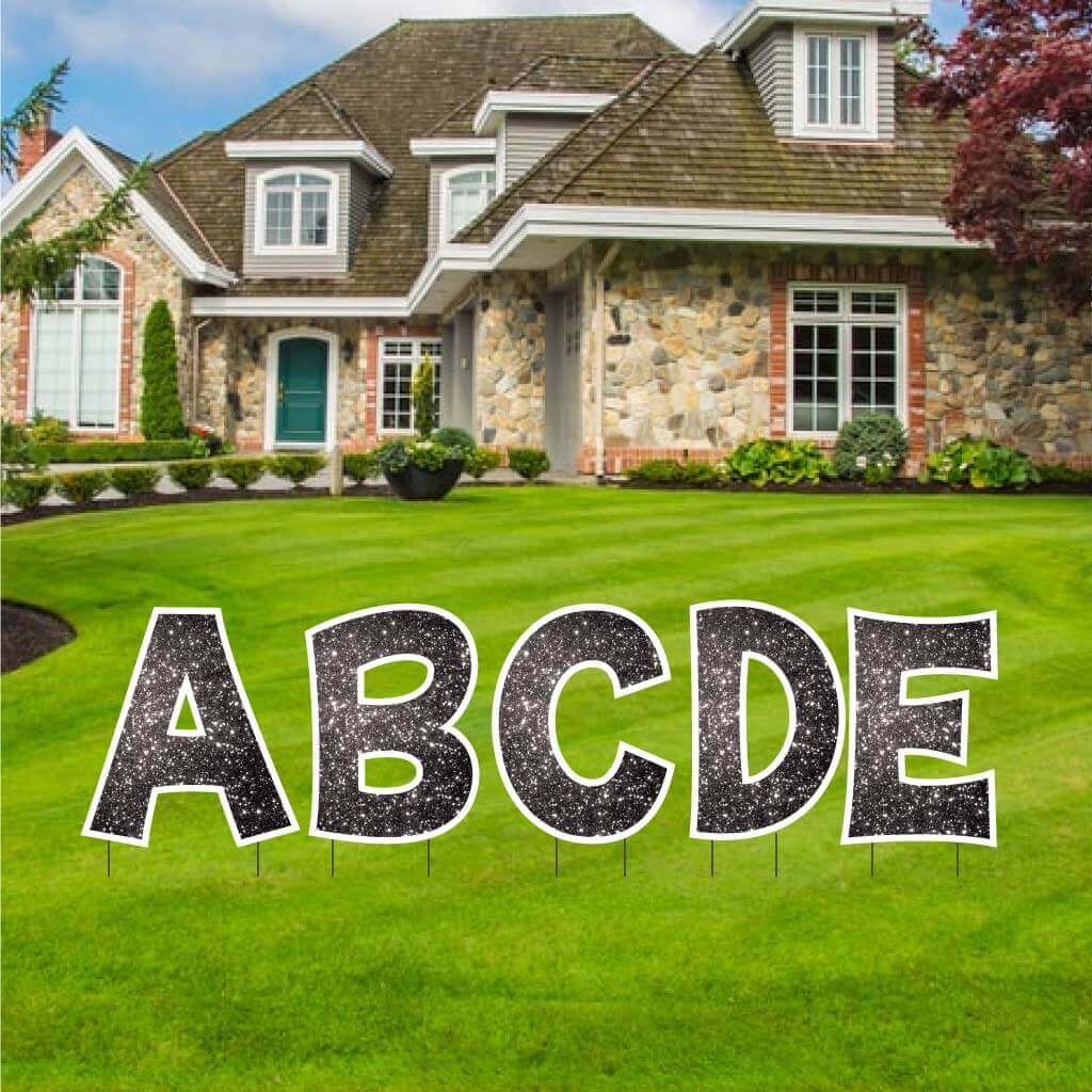 18" 'KG The Last Time' Sparkle Alphabet Yard Decoration Set | 26 pc set - Image 6