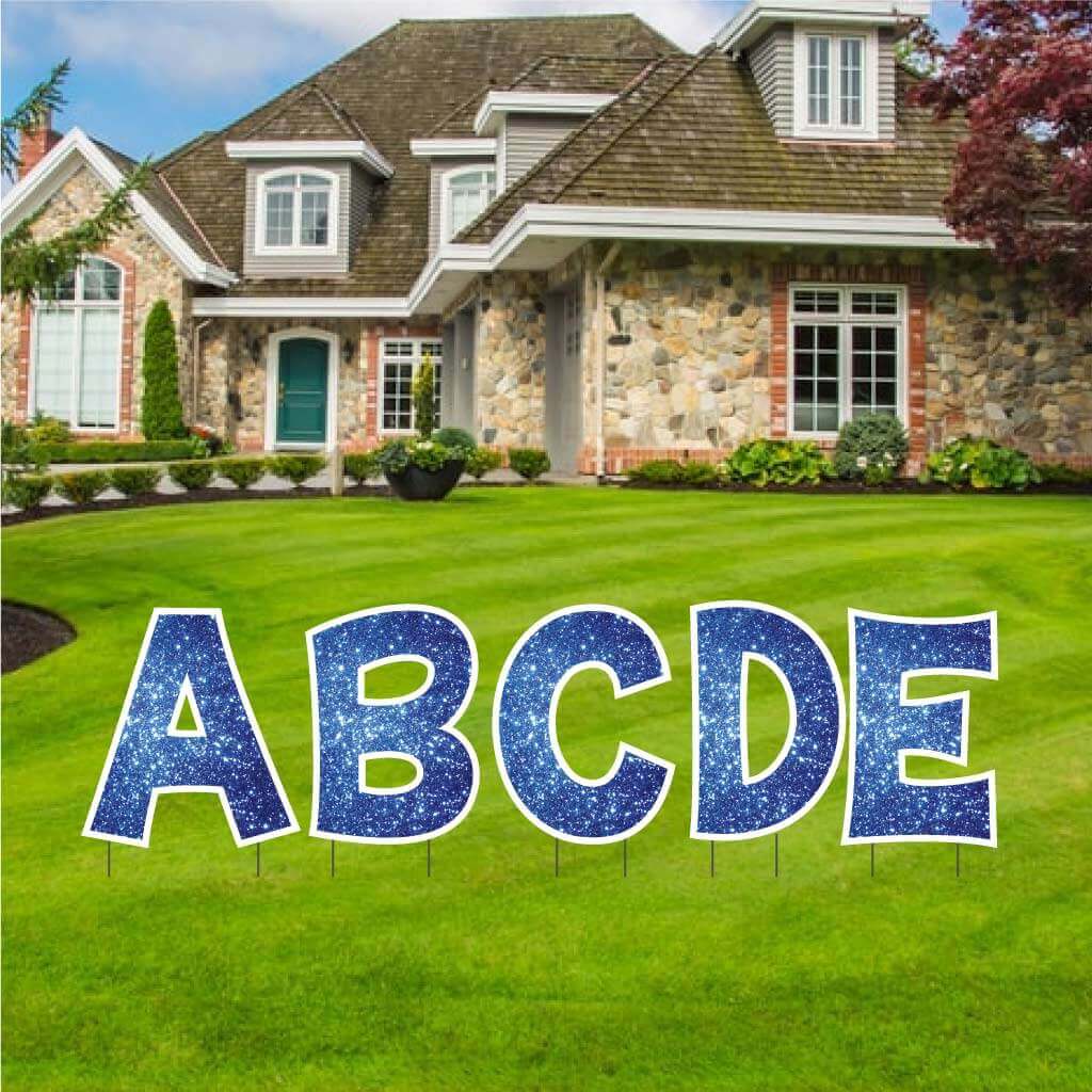 18" 'KG The Last Time' Sparkle Alphabet Yard Decoration Set | 26 pc set - Image 7