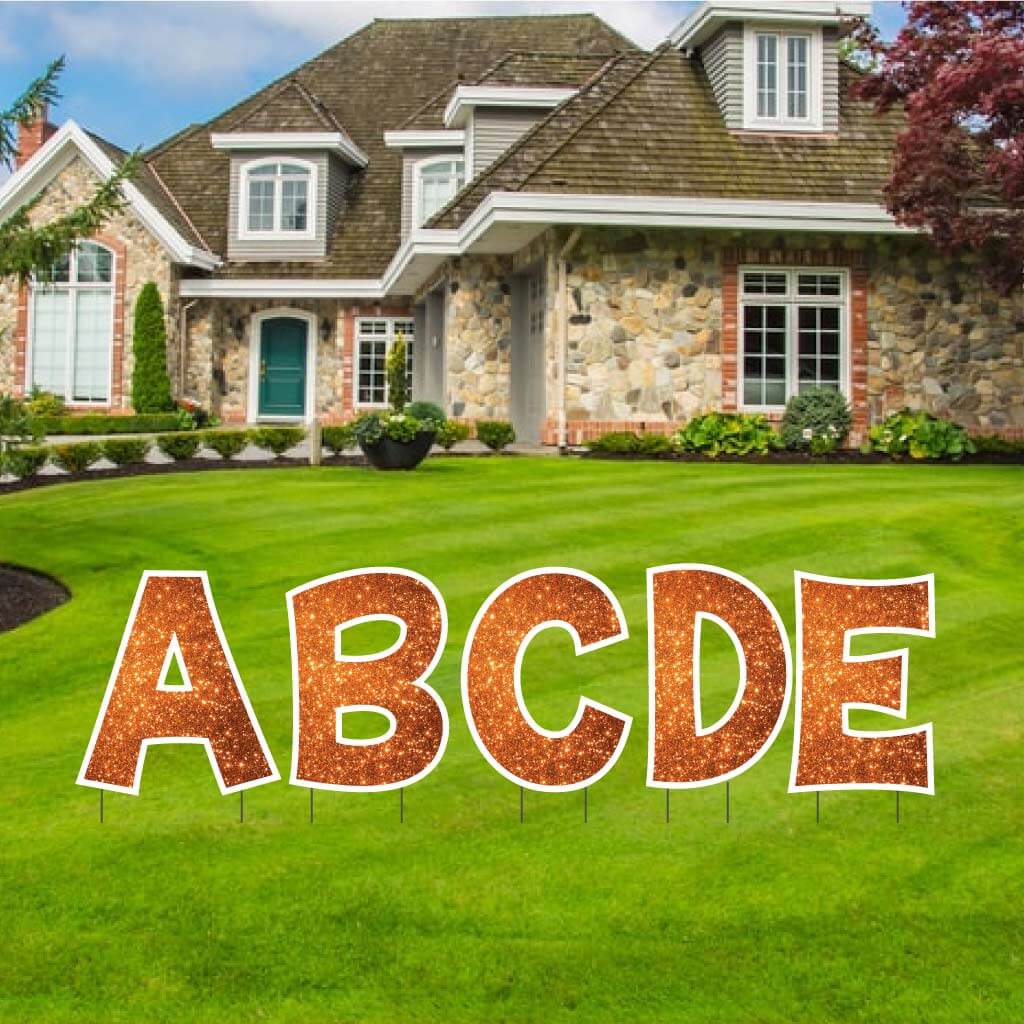 18" 'KG The Last Time' Sparkle Alphabet Yard Decoration Set | 26 pc set - Image 9