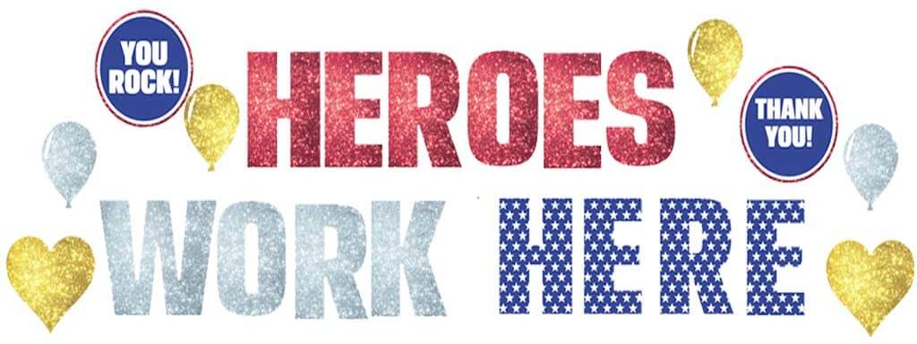 Heroes Work Here Yard Letter Cards 22 pc set - Image 3