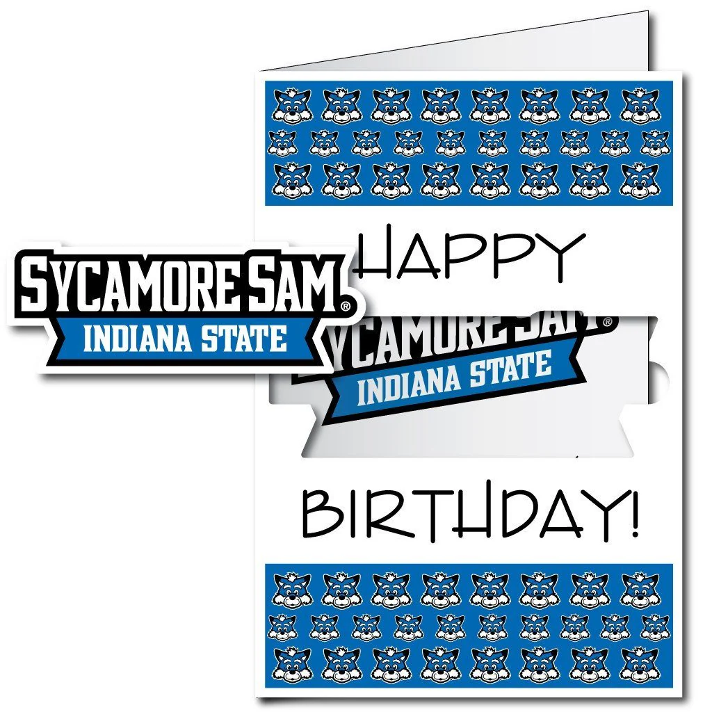 2'x3' Giant Indiana State Birthday Greeting Card & Yard Sign - Image 3