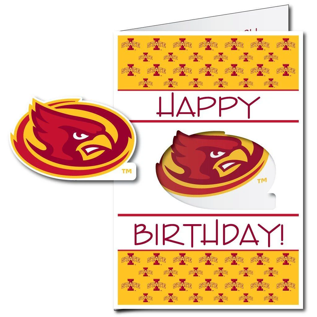 2'x3' Giant Iowa State Birthday Greeting Card & Yard Sign - Image 4