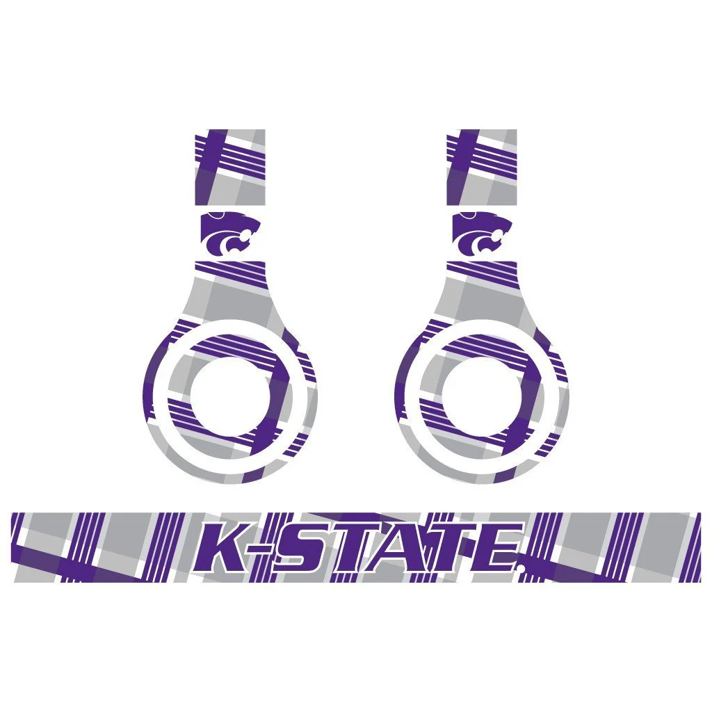 Kansas State Skins for Beat Solo HD Headphones Set of 3 Patterns - Image 3