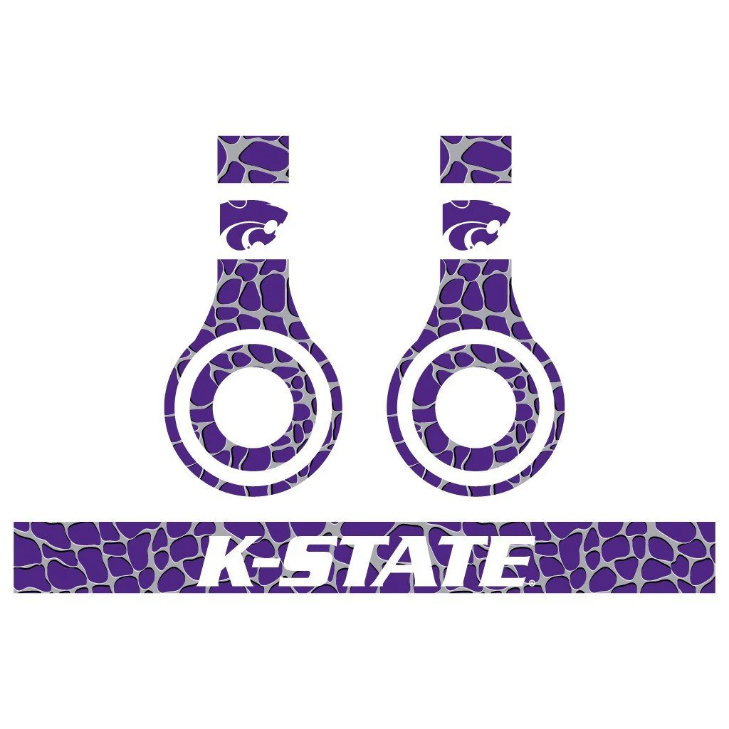 Kansas State Skins for Beats Solo HD Headphones Set of 3 Animal - Image 4