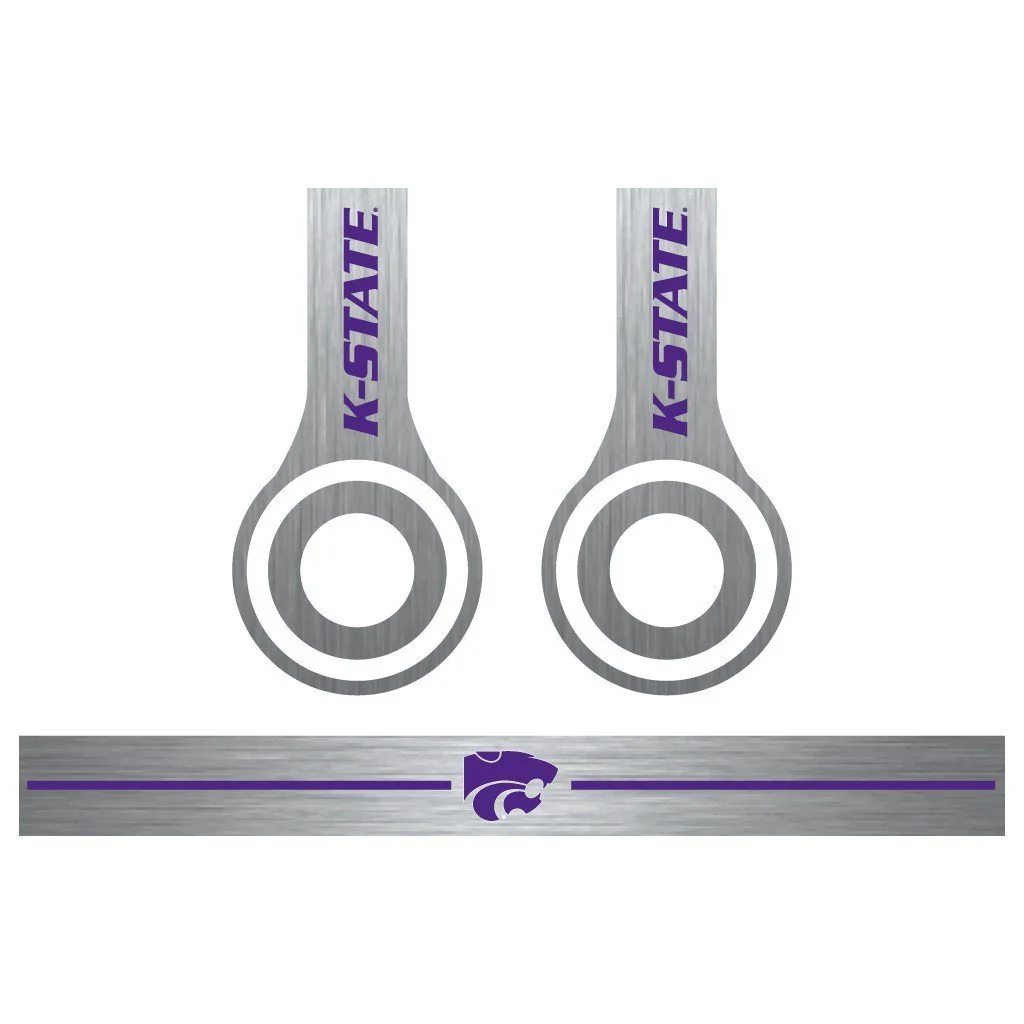 Kansas State Skins for Beats Solo HD Headphones Set of 3 Metal - Image 3