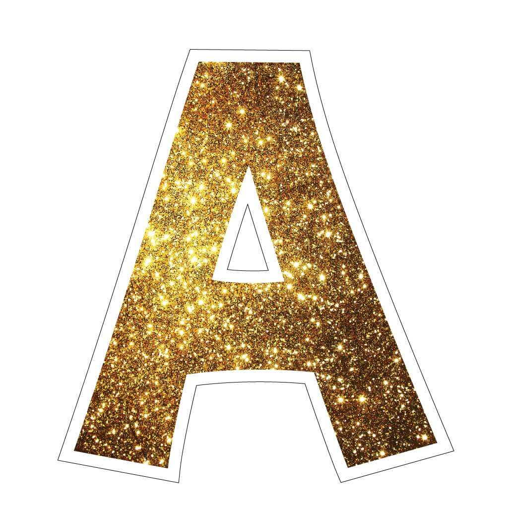 KG The Last Time 18" Sparkle Vowel Yard Letters Set - Image 3